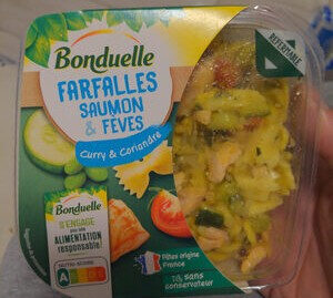 Farfalles saumon & fèves