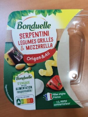 Serpentini Légumes Grillés & Mozzarella