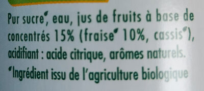 Sirop fraise bio