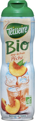 Sirop de pêche bio