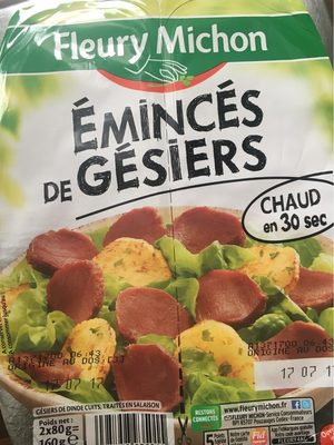Émincés de gésiers