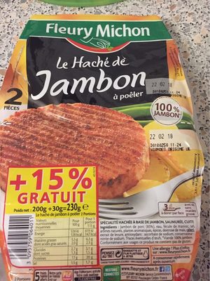 Le haché de jambon à poêler