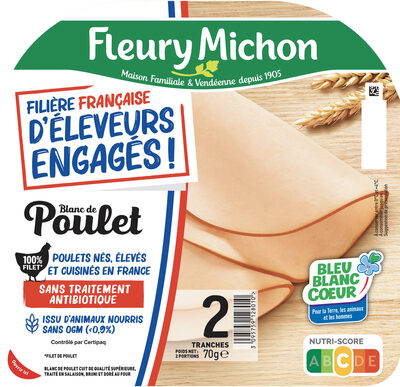 Blanc de Poulet Filière Française d'Eleveurs Engagés - 2 tr.