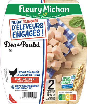 Dés de Poulet - FILIERE FRANCAISE D'ELEVEURS ENGAGES