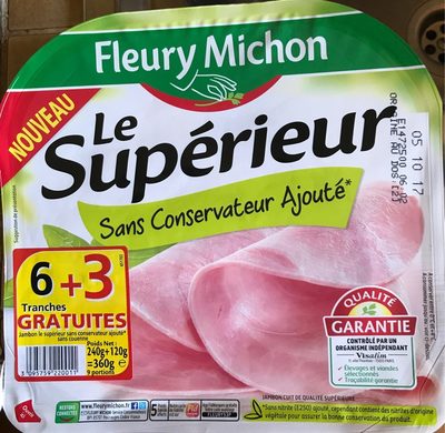Jambon le superieur s.c. sans conservateur ajouté