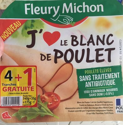 Le blanc de poulet 5 tranches