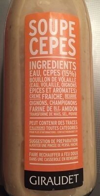 Soupe de cèpes