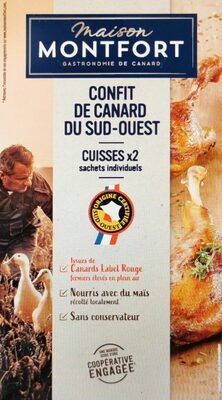 Cuisses de canard confites du sud-ouest x2 Montfort