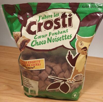 Crosti cœur fondant au chocolat noisette