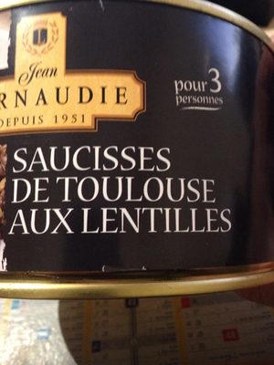 Saucisses de Toulouse aux lentilles