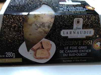 Foie gras de canard entier Réserve 1951
