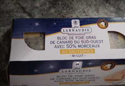 Bloc de foie gras de canard au sauterne