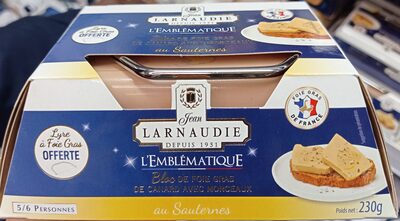 Bloc de foie gras de canard avec morceaux au Sauternes