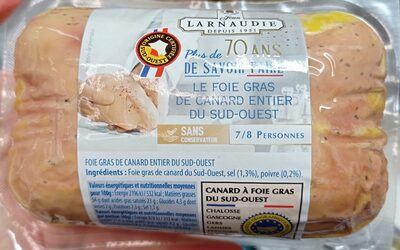 Foie gras de canard entier du Sud-Ouest