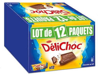Delichoc tablette chocolat lait lot 12x150g (1800g)