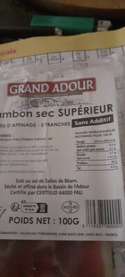 Jambon sec supérieur