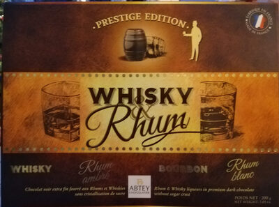 Abtey Chocolaterie S. a. s. Prestige Edition Whiskey and Rum