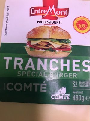 Comté Tranché Aop Format Carré Pour Burger