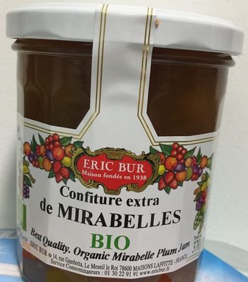 Confiture extra de mirabelles bio