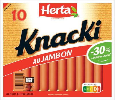 HERTA KNACKI Saucisses au Jambon x10 - 350g