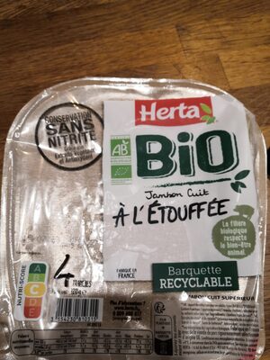 Jambon cuit à l'étouffée Herta sans nitrite bio