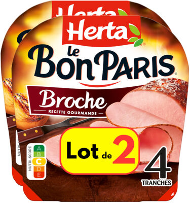 HERTA LE BON PARIS Jambon broche x4 LOT 2