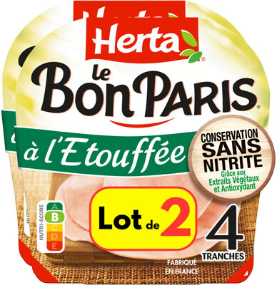 HERTA LE BON PARIS à l'étouffée sans nitrite x4 LOT 2