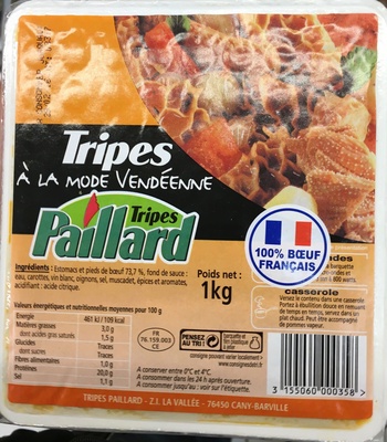 Tripes à la mode Vendéenne