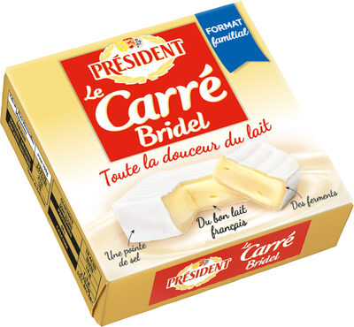 President carre bridel familial 350g