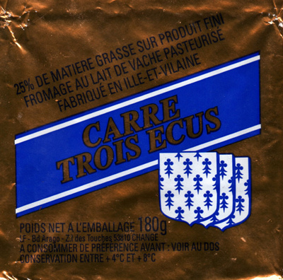 Fromage au lait de vache pasteurisé (25 % MG)