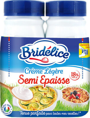 Crème légère semi épaisse 18% Mat. Gr. UHT