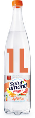 St Amand Eau Minérale Naturelle pétillante aromatisée AGRUMES 1L