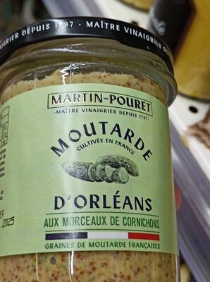 Moutarde d'Orléans aux morceaux de cornichons