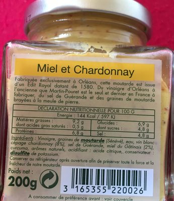 Mourtarde de Miel et Chardonnay