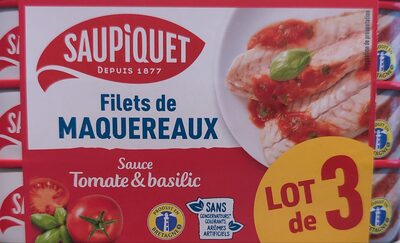 Filets de Maquereaux  à la sauce Tomate et Basilic