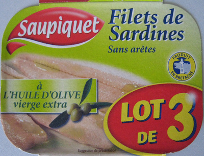 Filets de sardines à l'huile d'olive vierge extra