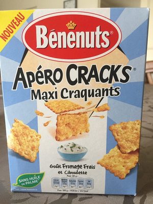 Apéro Cracks Maxi Craquants goût Fromage Frais & Ciboulette