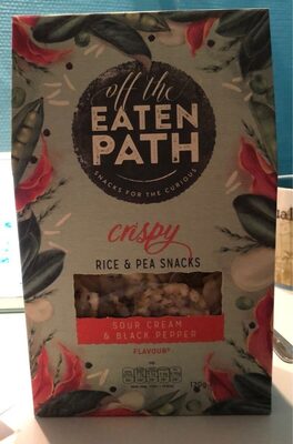 crispy rice & pea snacks
