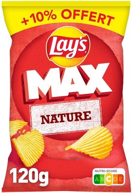 Lay's Max nature 120 g + 10% offert