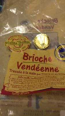 Brioche vendeenne tressee pur beurre IGP Maline Thomas 1 x