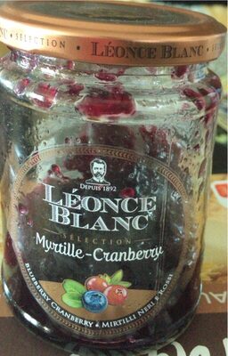 Confiture myrtille cranberry