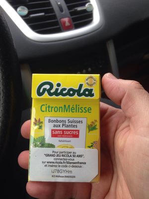 Ricola citron mélisse