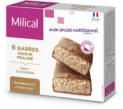 Milical nutrition saveur vanille barres