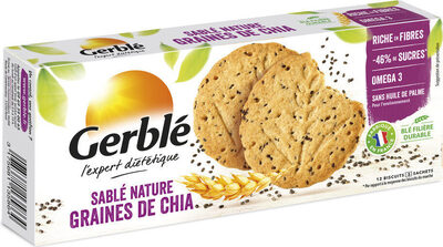 Sablé nature aux graines de chia