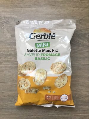 Mini Galette Maïs Riz Saveur Fromage Basilic