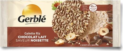 Galette de riz chocolat lait saveur noinette