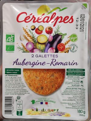 Galettes aubergine - romarin