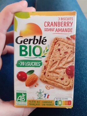 3 biscuits cranberry saveur amande