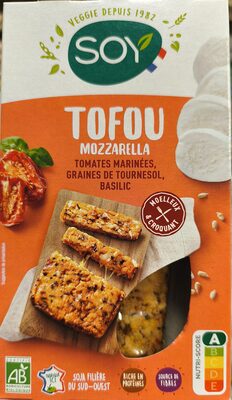 Tofou mozzarella tomates marinées