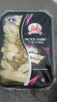 Anchois marinés à l'ail et persil